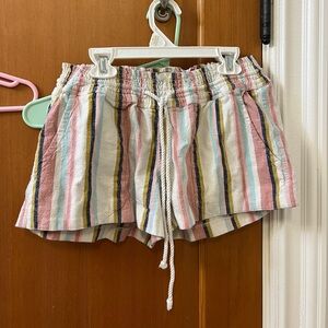 Roxy striped shorts drawstring